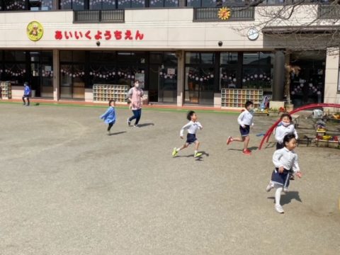 3クラスで外遊び🌱