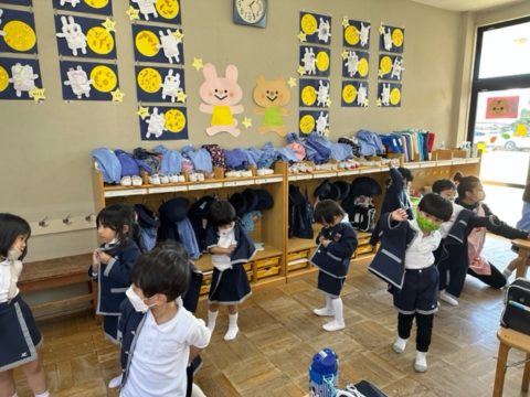 【りす】帰りのお支度⭐️