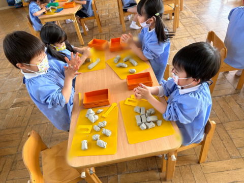 【ぱんだ】粘土あそび