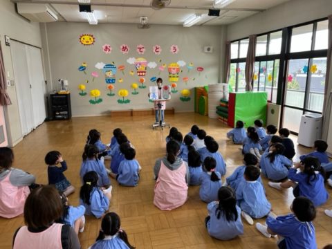 園外交通安全指導