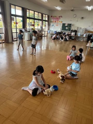 お泊まり保育 自由遊び